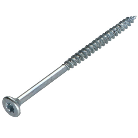 1 x Spanplattenschraube TEKOR Senkkopfschraube Gezahnt 6X60 Mit Gewinde 36 T30 Verzinkt cut Bohrspitze mit Typ 17