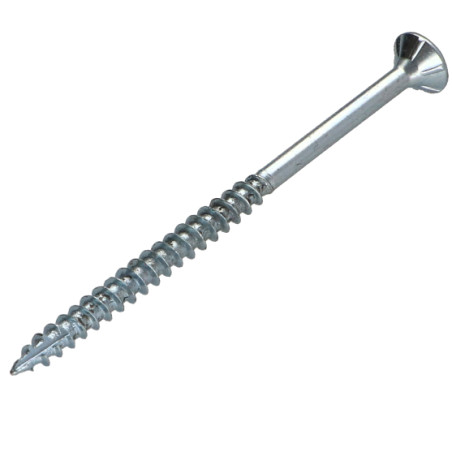 1 x Spanplattenschraube TEKOR Senkkopfschraube Gezahnt 6X60 Mit Gewinde 36 T30 Verzinkt cut Bohrspitze mit Typ 17