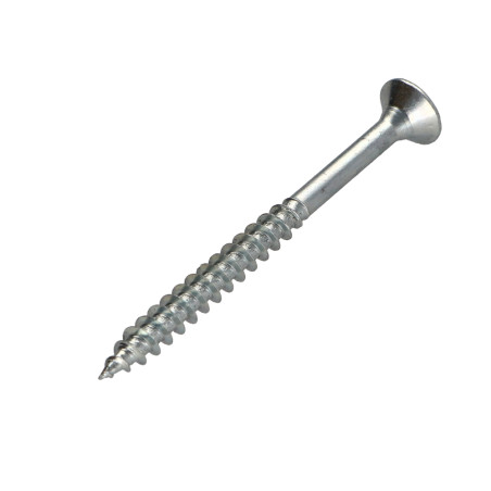 1 x Spanplattenschrauben Senkkopfschraube Pozi N°2 5X60 Teilgewinde Verzinkt GLEITMO 627