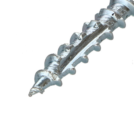 1 x Rahmenschraube tekor Senkkopfschraube Gezahnt T25 5 x 60 Mit Gewinde 36 cut Bohrspitze mit Typ 17 Spitze Verzinkt