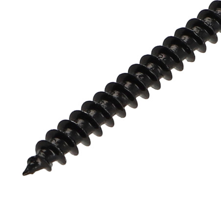 1 x Spanplattenschrauben Senkkopfschraube Pozi N°2 5X40 Gesamtgewinde Stahl schwarz verzinkt