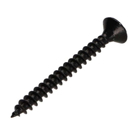 1 x Spanplattenschrauben Senkkopfschraube Pozi N°2 4X35 Gesamtgewinde Stahl schwarz verzinkt