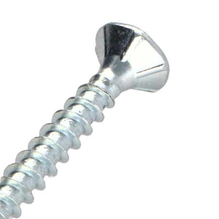 1 x Spanplattenschraube TEKOR Senkkopfschraube Gezahnt 4,5X35 T25 Verzinkt cut Bohrspitze mit Typ 17 Spitze