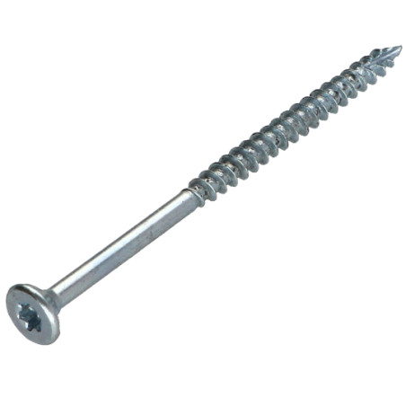 1 x Spanplattenschraube TEKOR Senkkopfschraube Gezahnt 4X60 Mit Gewinde 36 T20 Verzinkt cut Bohrspitze mit Typ 17