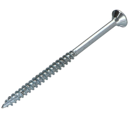 1 x Spanplattenschraube TEKOR Senkkopfschraube Gezahnt 4X60 Mit Gewinde 36 T20 Verzinkt cut Bohrspitze mit Typ 17