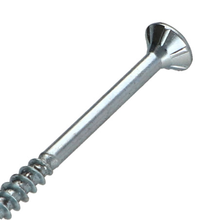 1 x Spanplattenschraube TEKOR Senkkopfschraube Gezahnt 4X60 Mit Gewinde 36 T20 Verzinkt cut Bohrspitze mit Typ 17