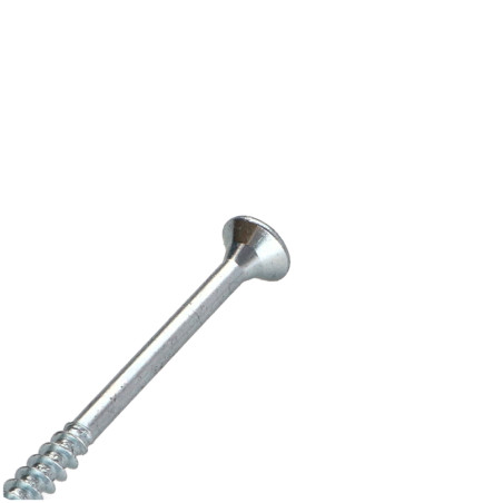 1 x Spanplattenschraube TEKOR Senkkopfschraube Gezahnt 6X90 Mit Gewinde 60 T30 Verzinkt cut Bohrspitze mit Typ 17