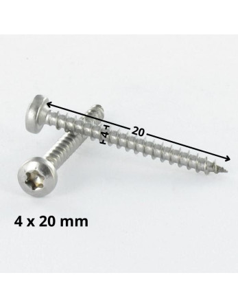 1 x Spanplattenschrauben Rundkopf 4X20 T20...