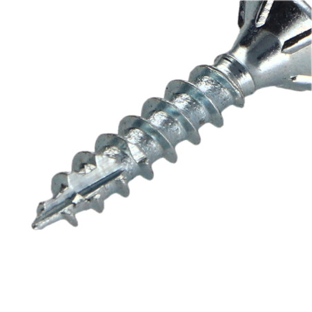 1 x Spanplattenschraube TEKOR Senkkopfschraube Gezahnt 4X16 T20 Verzinkt cut Bohrspitze mit Typ 17 Spitze