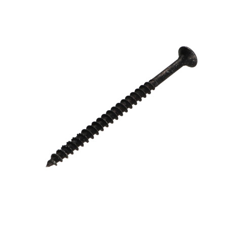 1 x Spanplattenschrauben Senkkopfschraube Pozi N°2 5X80 Teilgewinde Stahl schwarz verzinkt
