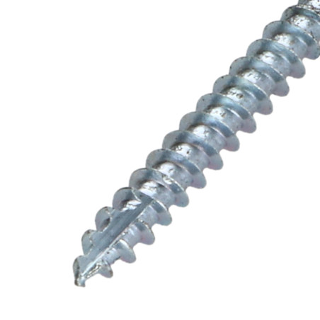 1 x Spanplattenschraube TEKOR Senkkopfschraube Gezahnt 5X40 T25 cut Bohrspitze mit Typ 17 Spitze SAND RAL7016