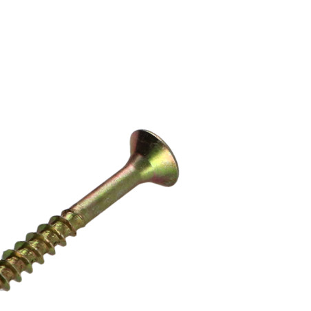 1 x Spanplattenschrauben Senkkopfschraube Pozi N°2 4X35 Teilgewinde Dichromat