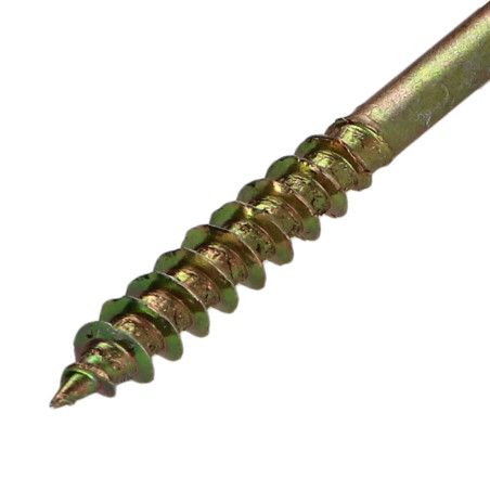 1 x Spanplattenschrauben Senkkopfschraube Pozi N°2 4X35 Teilgewinde Dichromat