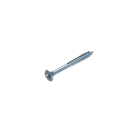 1 x Spanplattenschrauben Senkkopfschraube Pozi N°2 4,5X50 Teilgewinde Verzinkt
