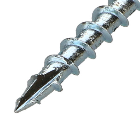 1 x Rahmenschraube tekor Senkkopfschraube Gezahnt T25 5 x 100 Mit Gewinde 50 cut Bohrspitze mit Typ 17 Spitze Verzinkt