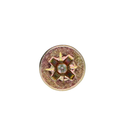 1 x Spanplattenschrauben Senkkopfschraube Pozi N°2 4,5X45 Gesamtgewinde Dichromat