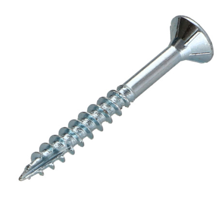 1 x Spanplattenschraube TEKOR Senkkopfschraube Gezahnt 3,5X50 Mit Gewinde 40 T15 Verzinkt cut Bohrspitze mit Typ