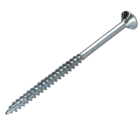 1 x Spanplattenschraube TEKOR Senkkopfschraube Gezahnt 5X70 Mit Gewinde 42 T25 Verzinkt cut Bohrspitze mit Typ 17