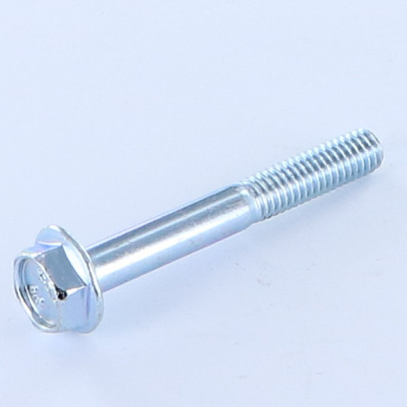 1 x Metallschrauben Sechskantkopf M6x45 Teilgewinde Kreuzschlitz mit gezahntem Flansch Klasse 8.8 Verzinkt