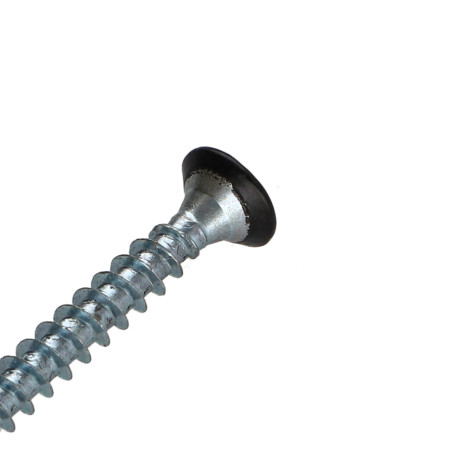 1 x Spanplattenschrauben Senkkopfschraube Pozi N°2 4,5X35 Gesamtgewinde Verzinkt RAL9004 signalschwarz 30 % BRI