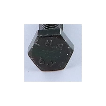 1 x Metallschrauben Sechskantkopf M10x16 Klasse 8.8 Stahl schwarz verzinkt