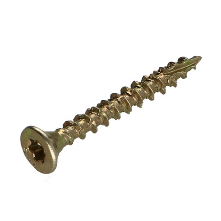 1 x Spanplattenschraube TEKOR Senkkopfschraube Gezahnt 4X45 Mit Gewinde 27 T20 ZBCR3+ cut Bohrspitze mit Typ 17