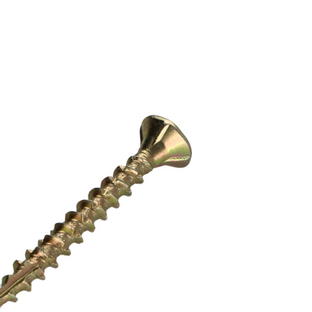 1 x Spanplattenschraube TEKOR Senkkopfschraube Gezahnt 4X45 Mit Gewinde 27 T20 ZBCR3+ cut Bohrspitze mit Typ 17