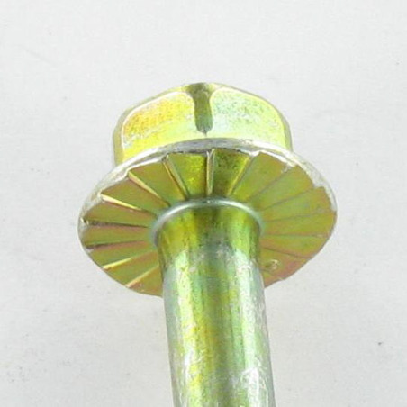 1 x Schrauben mit teilgewinde Sechskantkopf M5X55 Mit Gewinde 16 Kreuzschlitz mit gezahntem Flansch Klasse 6.8 Dichromat