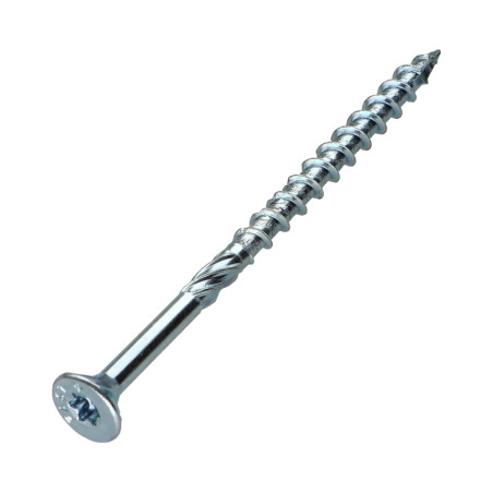 1 x Rahmenschraube tekor Senkkopfschraube Gezahnt T30 6 x 100 Mit Gewinde 60 cut Bohrspitze mit Typ 17 Spitze Verzinkt