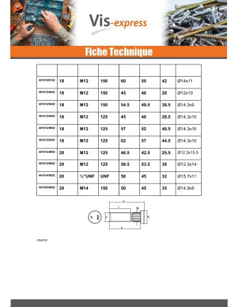 1 x Schraube Von RAD Verzinkt M12x47 Mit...
