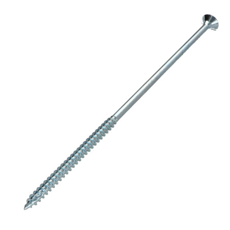 1 x Spanplattenschraube TEKOR Senkkopf Gezahnt 6X160 Mit Gewinde 70 T30 Verzinkt cut Bohrspitze mit Typ 17 Spitze