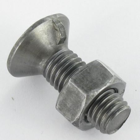 1 x Pflugschraube Senkkopfschraube M10x30 1 nase Klasse 8.8 Rohstahl