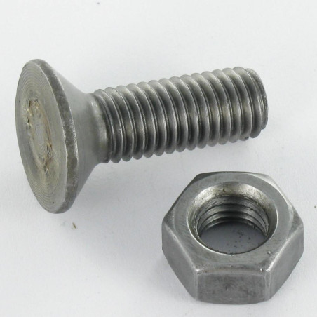 1 x Pflugschraube Senkkopfschraube M10x30 1 nase Klasse 8.8 Rohstahl