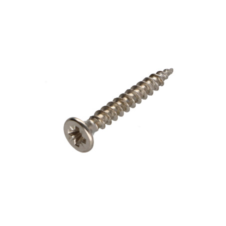 1 x Spanplattenschrauben Senkkopfschraube Pozi N°2 5X30 Gesamtgewinde Nickelstahl