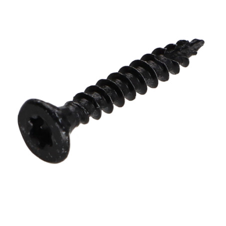 1 x Spanplattenschraube TEKOR Senkkopfschraube Gezahnt 4,5X30 T25 Stahl schwarz verzinkt cut Bohrspitze mit Typ 17