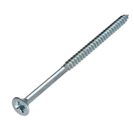 1 x Spanplattenschrauben Senkkopfschraube Pozi N°3 6X120 Teilgewinde Verzinkt