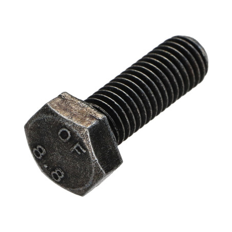 1 x Metallschrauben Sechskantkopf M8X40 Klasse 8.8 Stahl schwarz verzinkt