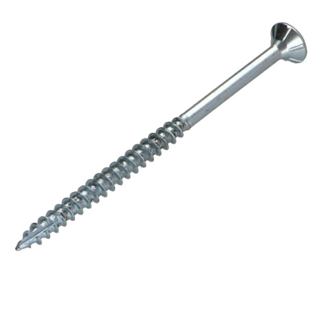1 x Spanplattenschraube TEKOR Senkkopfschraube Gezahnt 4,5X70 Mit Gewinde 42 T25 Verzinkt cut Bohrspitze mit Typ