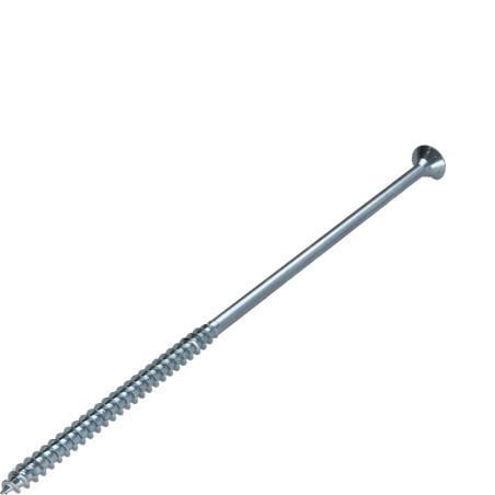 1 x Spanplattenschrauben Senkkopfschraube Pozi N°3 6X150 Teilgewinde Verzinkt