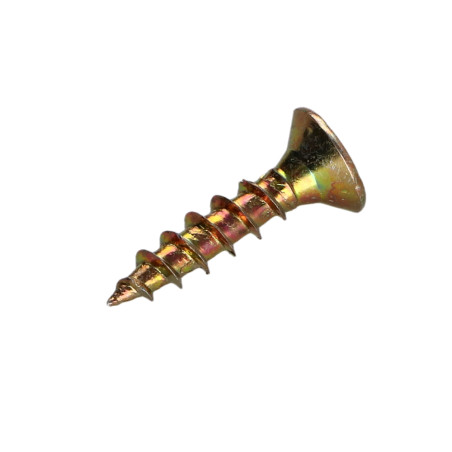 1 x Spanplattenschrauben Senkkopfschraube Pozi N°3 6X25 Gesamtgewinde Dichromat
