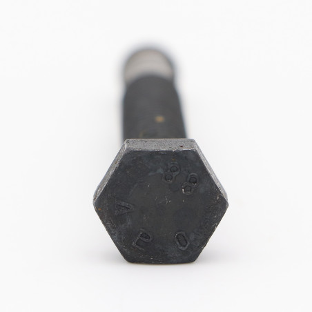 1 x Metallschrauben Sechskantkopf M8X55 Klasse 8.8 für Hals Stahl schwarz verzinkt
