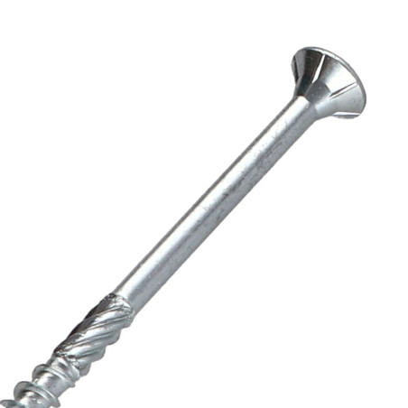1 x Spanplattenschraube TEKOR Senkkopfschraube Gezahnt 5X100 Mit Gewinde 60 T25 Verzinkt cut Bohrspitze mit Typ 17