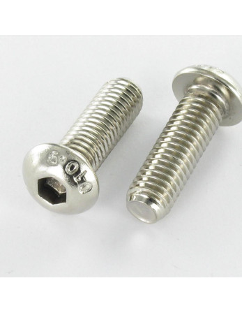 1 x Metallschrauben Flachrundschraube mit...