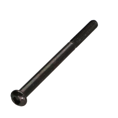 1 x Metallschrauben Flachrundschraube mit Innensechskant M6X80 Teilgewinde Klasse 10.9 Schraubenschlüssel 4 Stahl schwarz