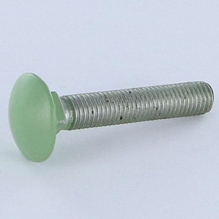 1 x Schlossschraube M7X45 gewinde 100 Aluminium Gesamtgewinde RAL6021 blassgrün 30%B
