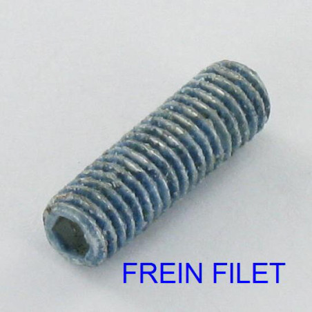 1 x Metallschrauben Madenschraube Schraubenschlüssel 3 M6x20 Flache Spitze Verzinkt LOCTITE Blau