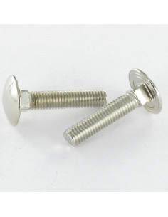 Schlossschraube M5x25 Gesamtgewinde Nickelstahl