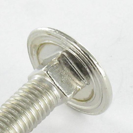 1 x Schlossschraube M5x25 Gesamtgewinde Nickelstahl