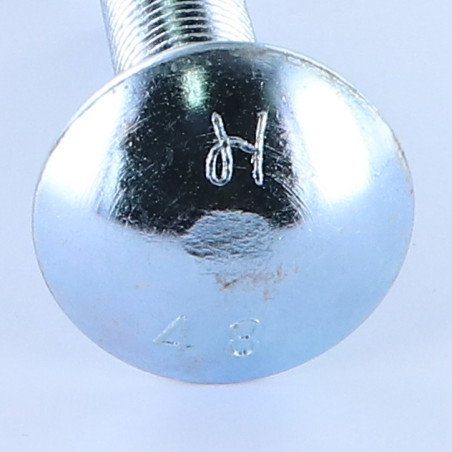 1 x Schlossschraube M16X50 Mit Gewinde 50 Klasse 8.8 Verzinkt Kopf-Durchmesser 30 Carr 16
