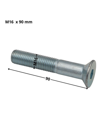 1 x Metallschrauben Innensechskant mit flachem...
